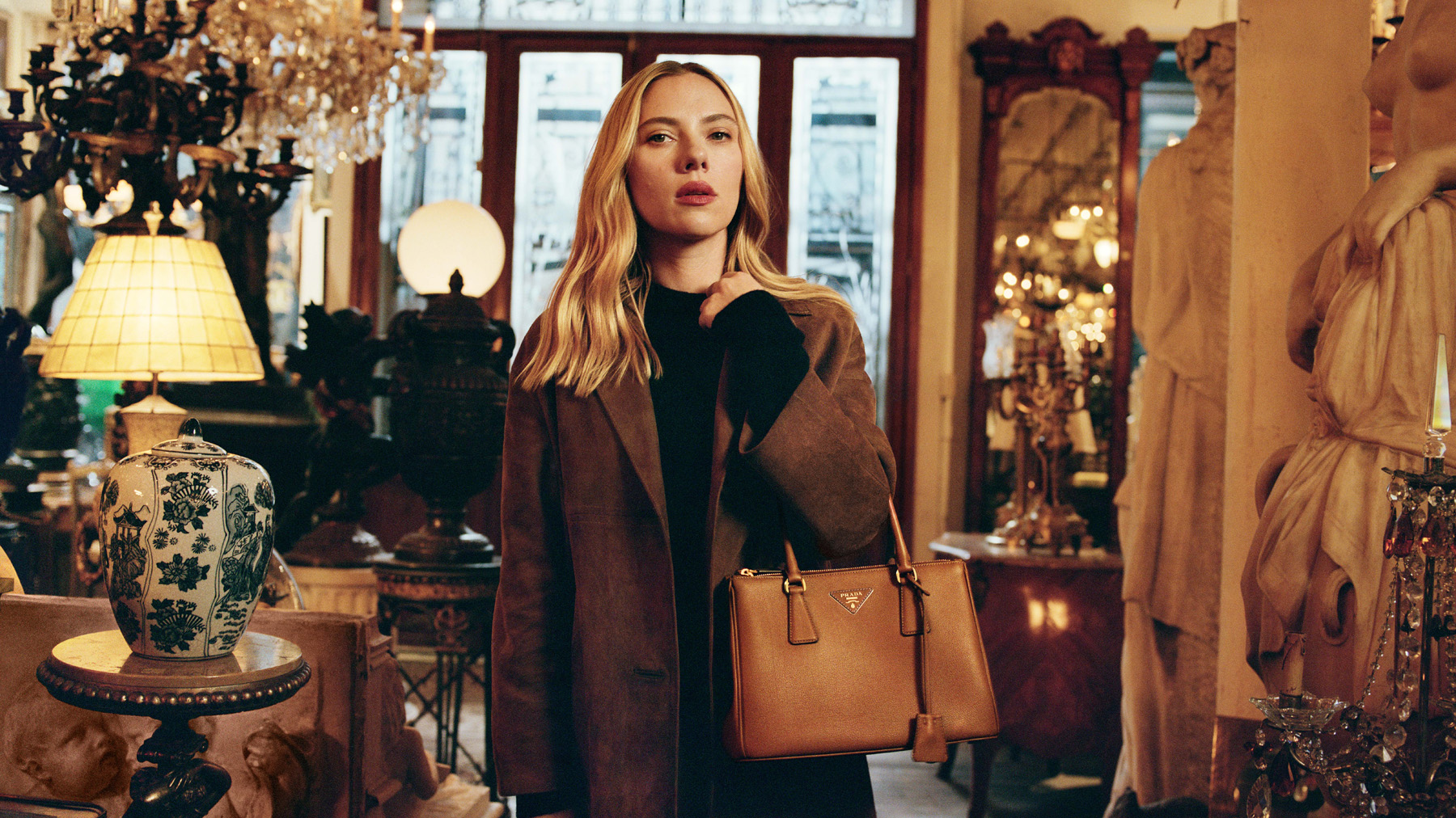 The New Prada Galleria Campaign Starring Scarlett Johansson Review