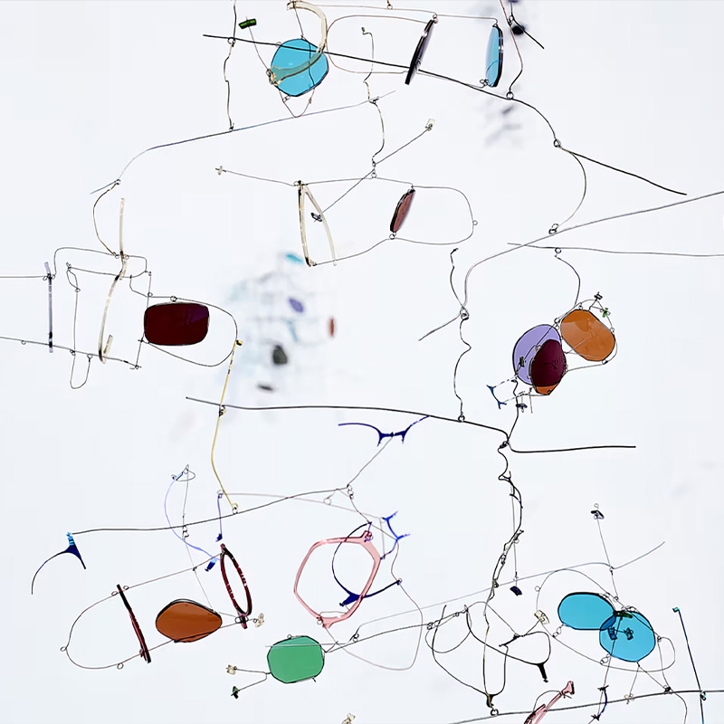 Yuko Nishikawa and Lindberg Create Moving Eyewear Sculpture