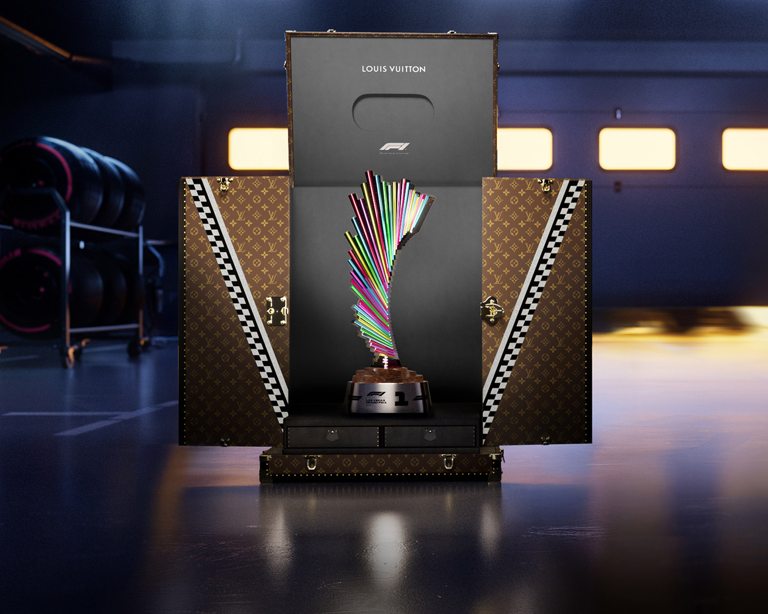 Louis Vuitton Designs a Trophy Trunk for the Las Vegas Grand Prix