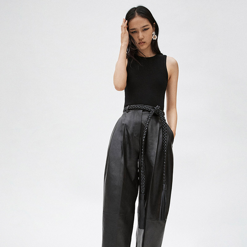 Leather Makes a Sharp Debut in Carolina Herrera Resort 2026