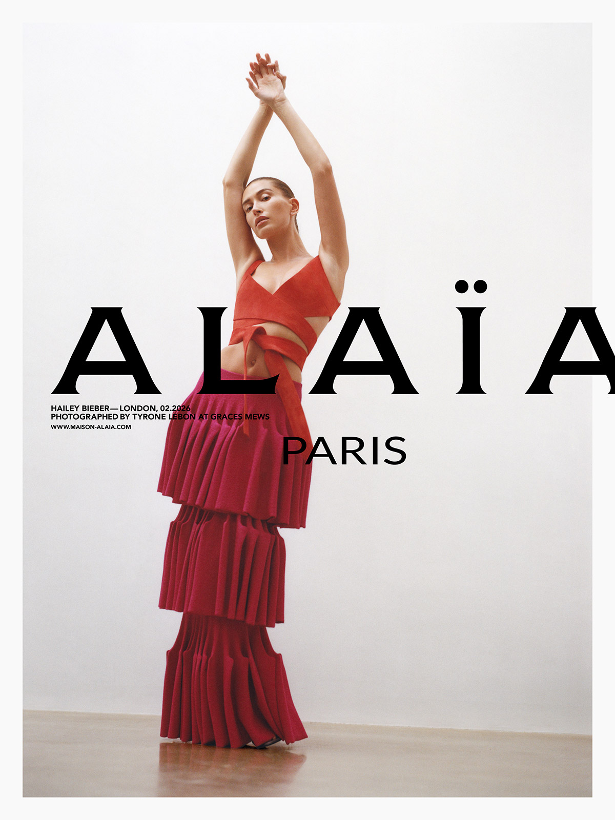 Hailey Bieber Becomes the Alaïa Woman in the Archetypes Campaign
